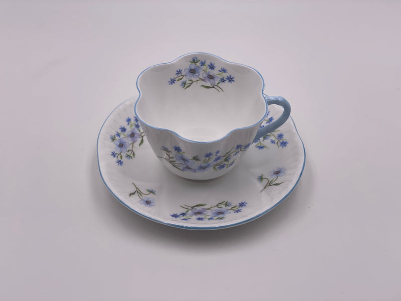 Vintage Shelley 'Blue Rock' Teacup & Saucer image 0