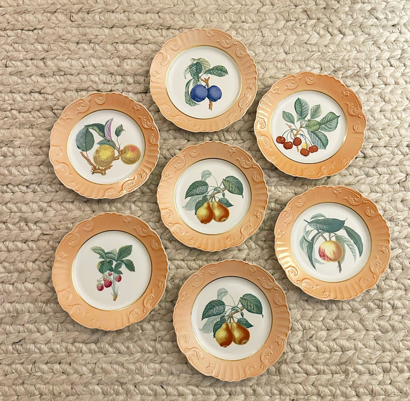 Vintage Mottahedeh 'Summer Fruits' Plates (Set of 8) image 0