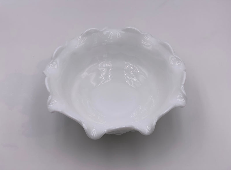 Vintage 'Paneled Grape' Bowl in 'Milk Glass' image 4