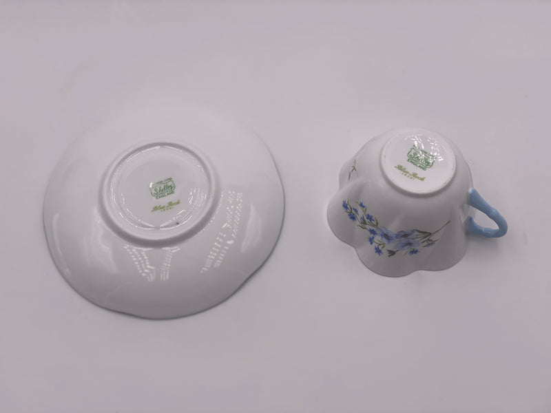 Vintage Shelley 'Blue Rock' Teacup & Saucer image 2