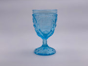 Vintage 'Sweetheart ' Light Blue Goblet image 0