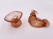Vintage 'Rooster Candy Dish' in Rose Pink image 2