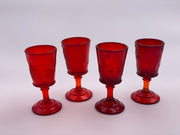 Vintage 'Strawberry & Currant' Ruby Red Wine Glass image 1