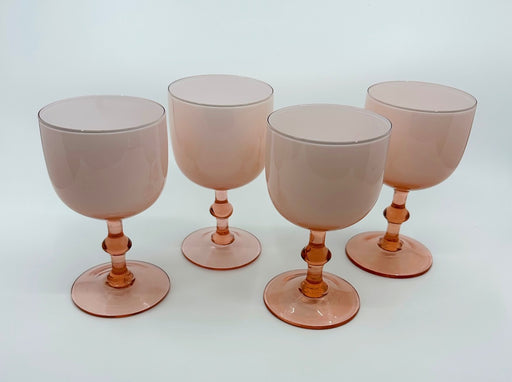 'Murano Glass' Goblets in 'Pink' (Set of 4) image 0