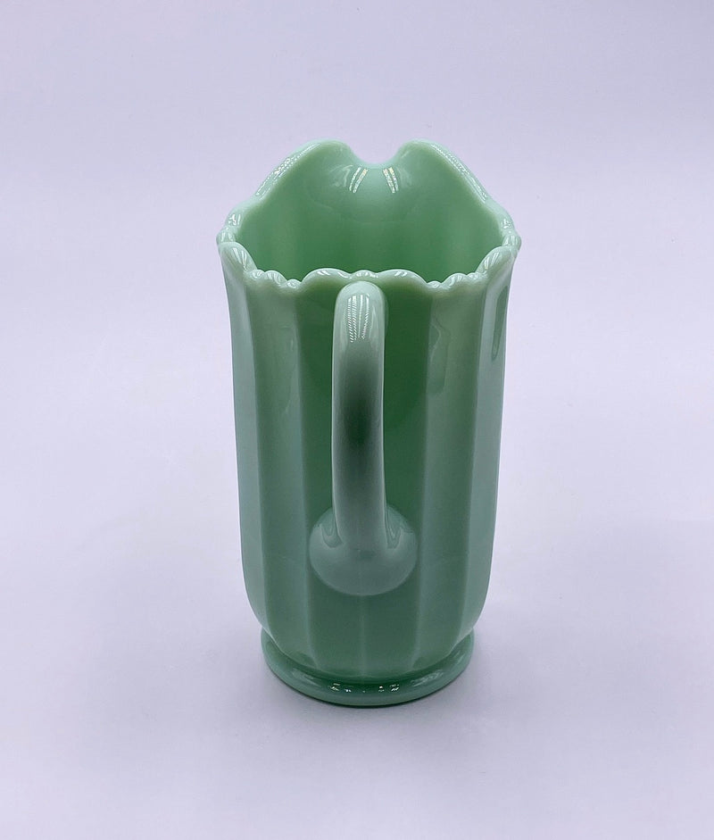 ‘Panel' Glass Pitcher in 'Jadeite' image 2