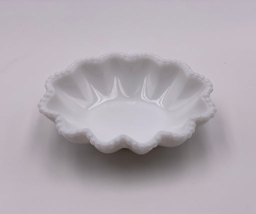 Vintage 'Westmoreland' Beaded Nut Dish in 'Milk Glass' image 1