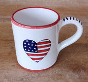 'Patriotic Red Heart' Mug (10 oz) image 0