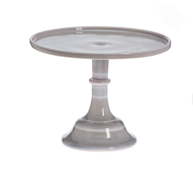 Mosser Glass 10" Cake Stand in 'Marble' image 0
