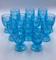 Vintage 'Moon & Stars' Light Blue Goblet image 3