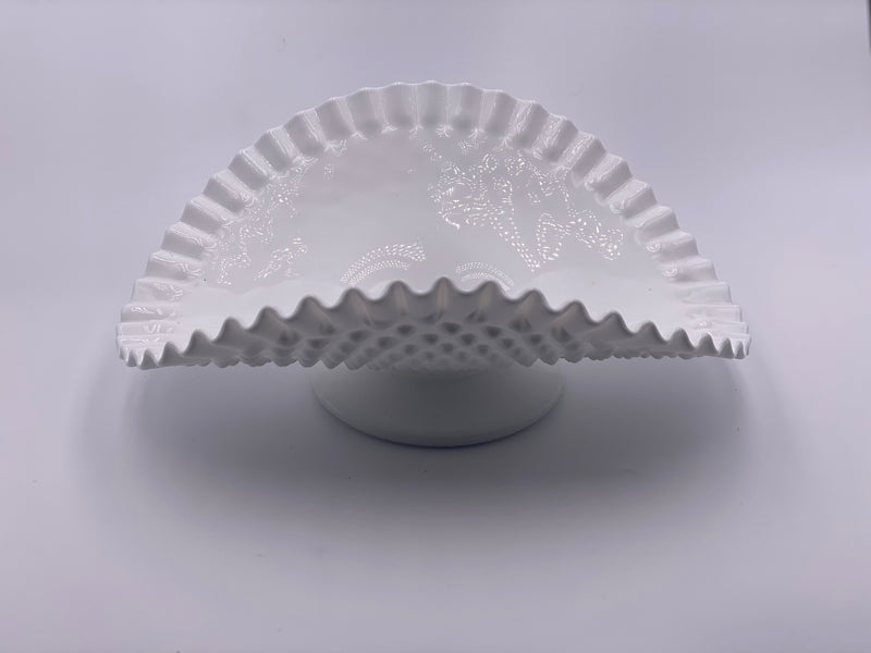 Vintage 'Hobnail' Banana Bowl in 'Milk White' image 1