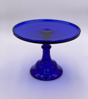 Mosser Glass 10" Cake Stand in 'Cobalt' image 0