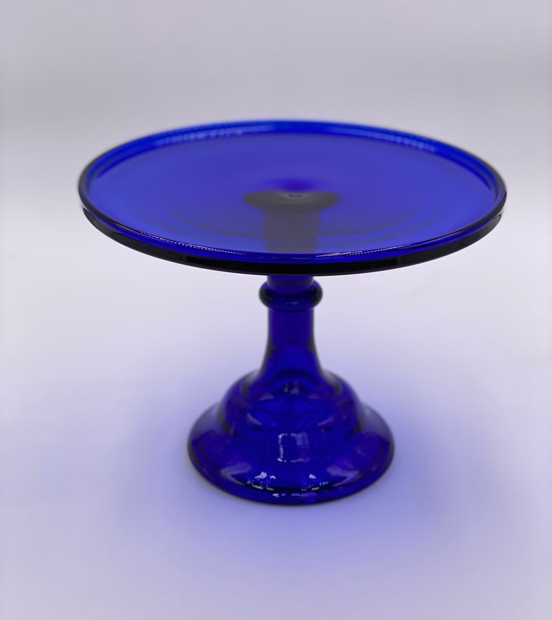 Mosser Glass 10" Cake Stand in 'Cobalt' image 0