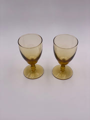 Vintage Glassware Trio in 'Amber' (Set of three) image 4