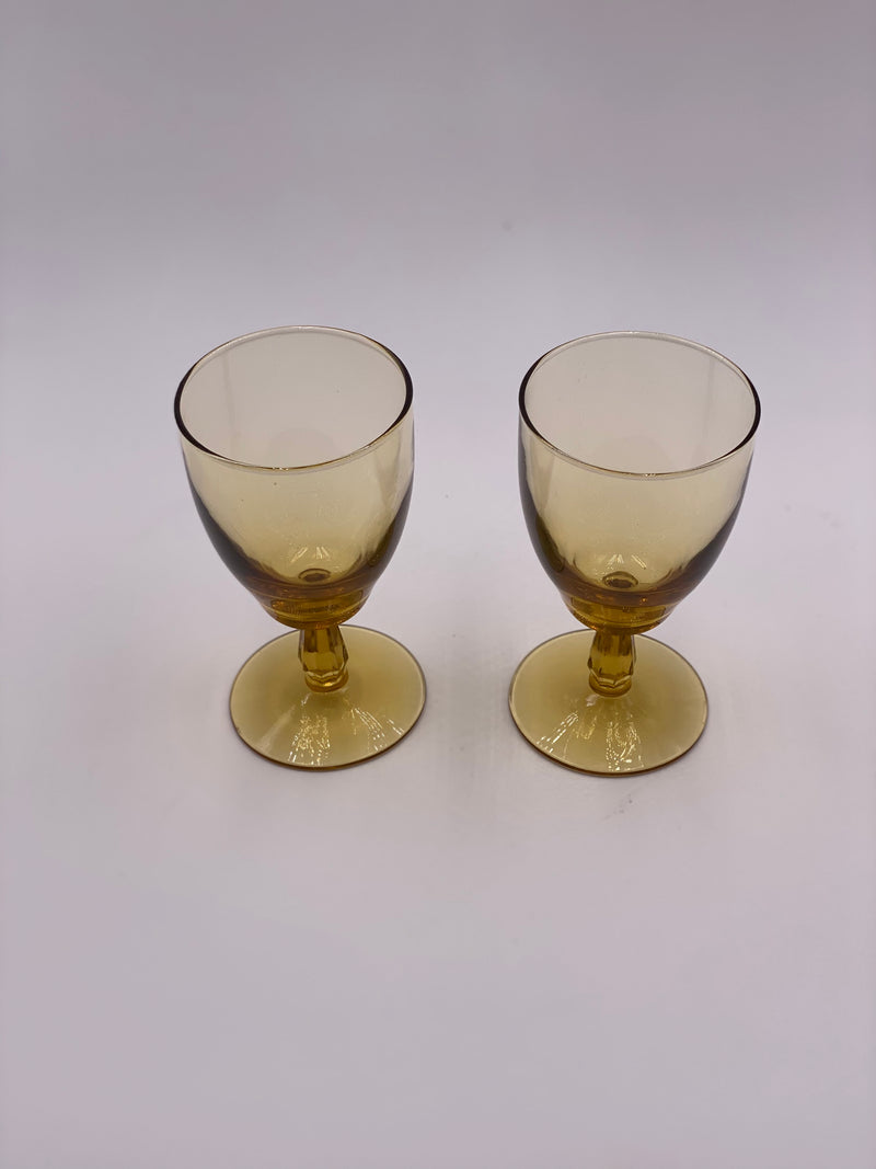 Vintage Glassware Trio in 'Amber' (Set of three) image 4