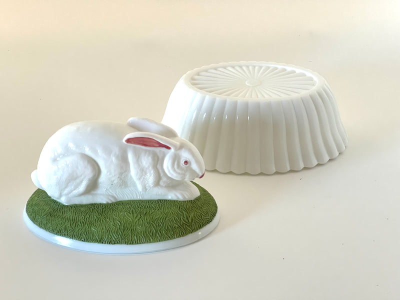 Vintage 'Hand-Painted Bunny on Nest' image 1