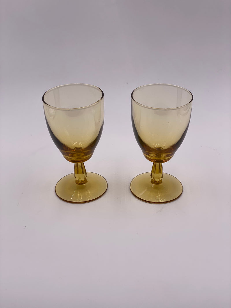 Vintage Glassware Trio in 'Amber' (Set of three) image 3