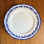 Blue 'Baroque' Round Scalloped Charger image 0