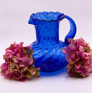 Antique 'Victorian' Glass Pitcher in 'Cobalt' image 1