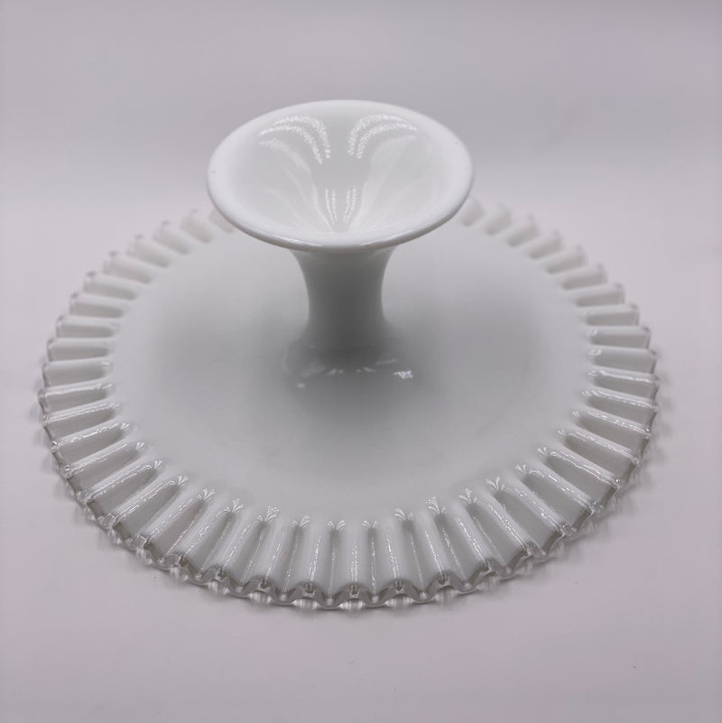 Vintage 'Silver Crest' Cake Stand in 'Milk White' image 3