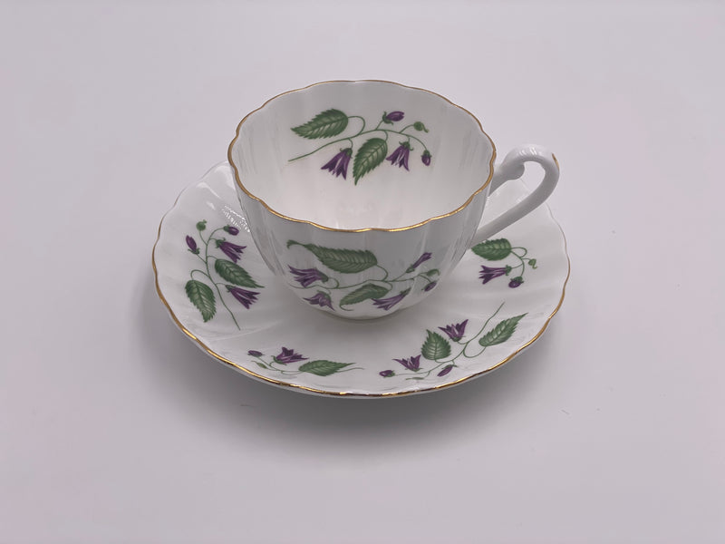 Vintage Shelley 'Campanula' Teacup & Saucer image 1
