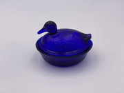 Vintage 'Duck' Covered Dish in 'Cobalt' image 0