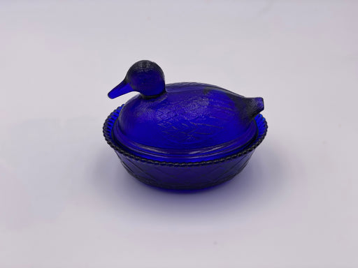 Vintage 'Duck' Covered Dish in 'Cobalt' image 0