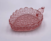 Vintage 'Daisy & Button' Heart Candy Dish in 'Pink' image 0
