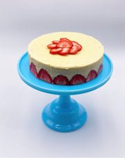 Mosser Glass 10" Cake Stand in 'Robins Egg Blue' image 1