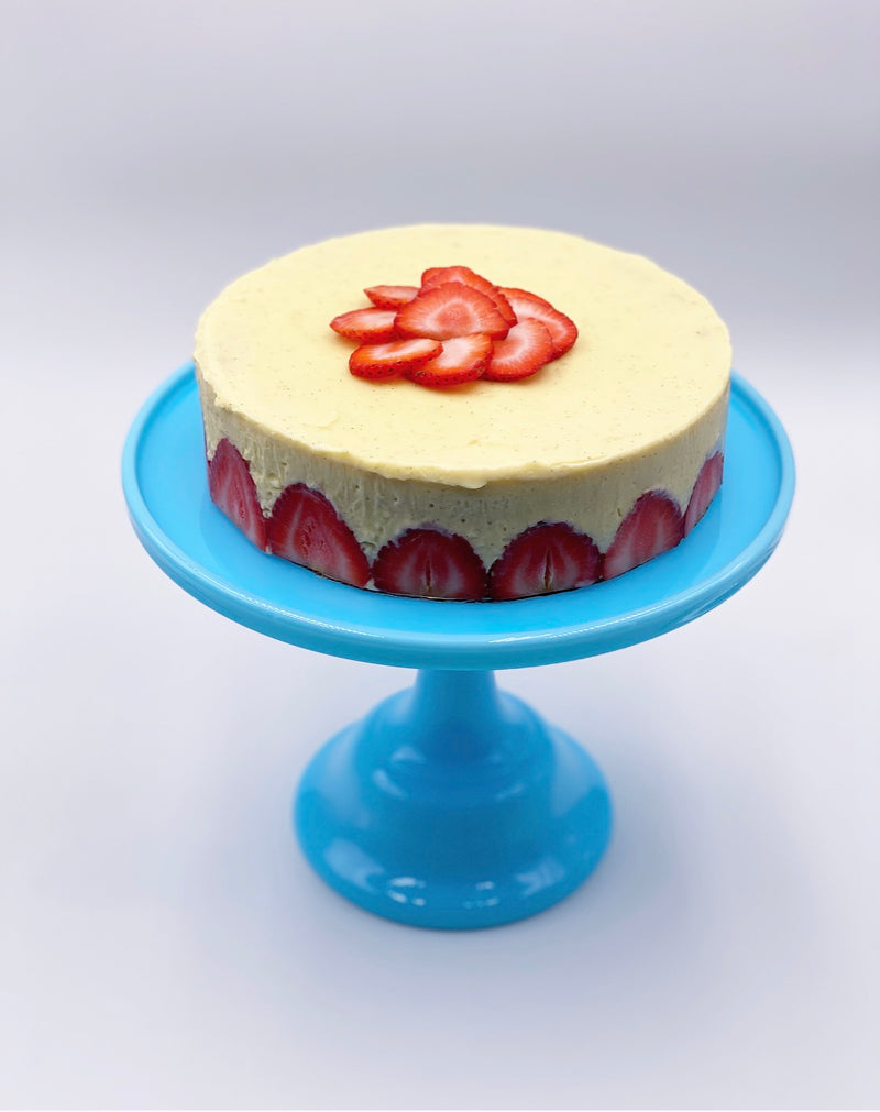 Mosser Glass 10" Cake Stand in 'Robins Egg Blue' image 1