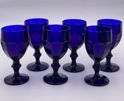 Vintage Libbey 'Gibraltar' Goblet in 'Cobalt' image 0
