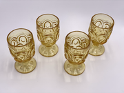 Vintage 'Moon & Stars' Yellow Goblet image 1