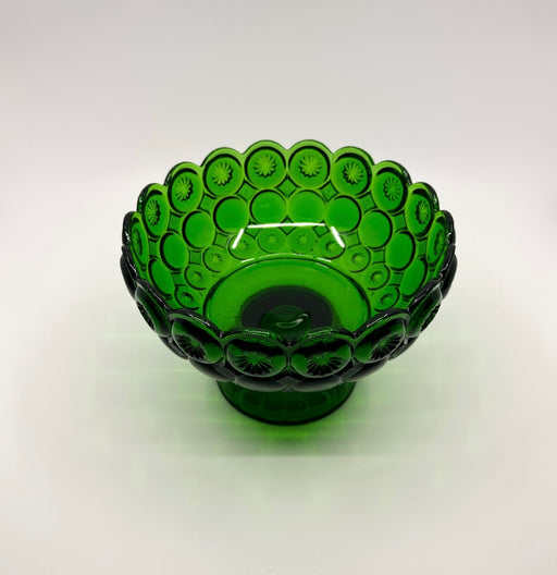 Vintage 'Moon & Stars' Footed Bowl in 'Emerald Green' image 0