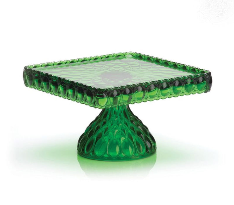 Mosser Glass 'Elizabeth' Cake Stand in 'Green' image 0