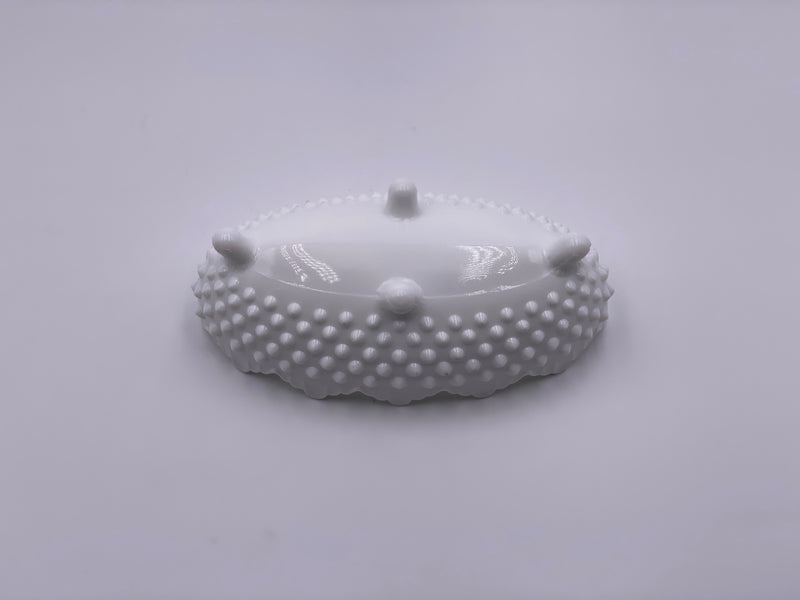 Vintage 'Hobnail' Footed Candy Dish in 'Milk White' image 2