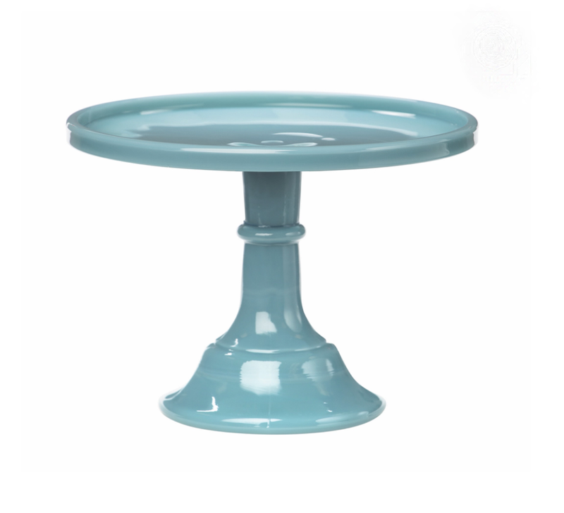 Mosser Glass 10" Cake Stand in Georgia Blue image 0