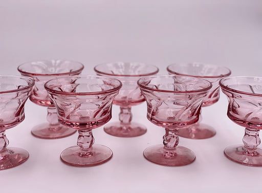 Vintage 'Jamestown' Sherbet Glass in 'Pink' image 0