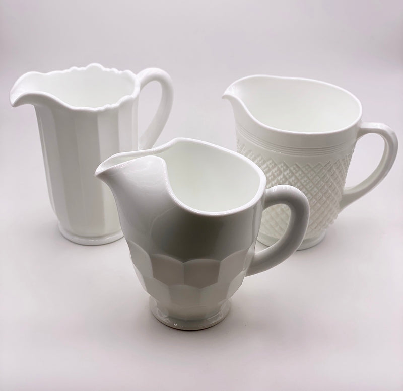 Mosser Glass 'Georgian' Pitcher in 'Milk White' image 1