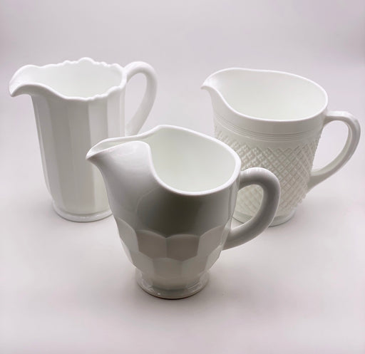 Mosser Glass 'Georgian' Pitcher in 'Milk White' image 1