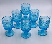 Vintage 'Eye Winker' Light Blue Goblet image 1