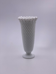 Vintage 'Fenton' Hobnail Vase in Milk Glass image 0