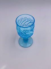 Vintage 'S' Light Blue Goblet image 1