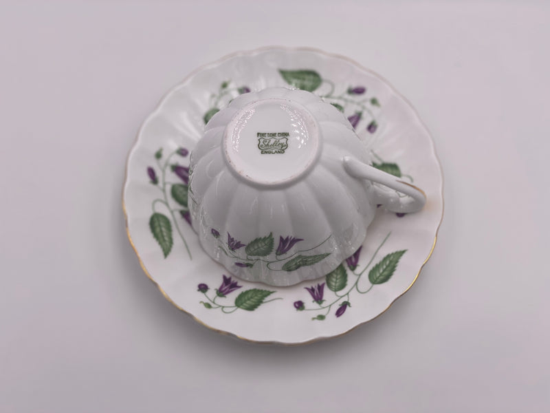 Vintage Shelley 'Campanula' Teacup & Saucer image 3