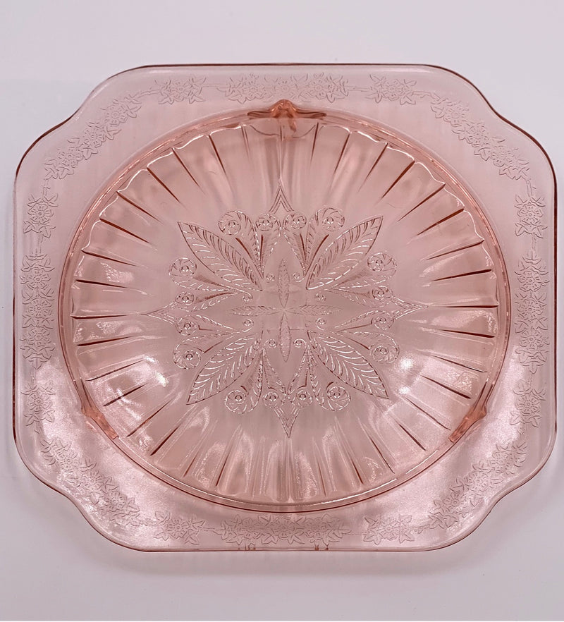 Vintage 'Poinsettia' Tumblers & Tray in 'Pink' (Set) image 2