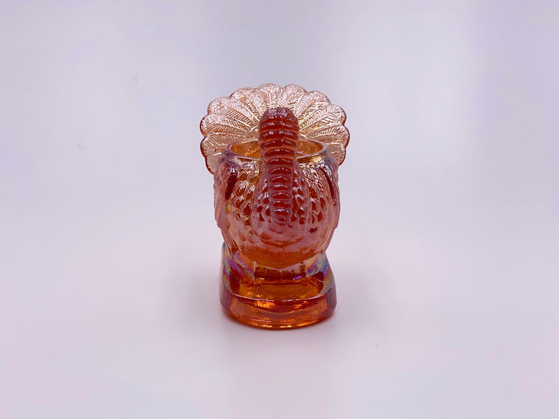 Mosser Glass 'Turkey Toothpick Holder' in 'Rose Gold Carnival' image 2