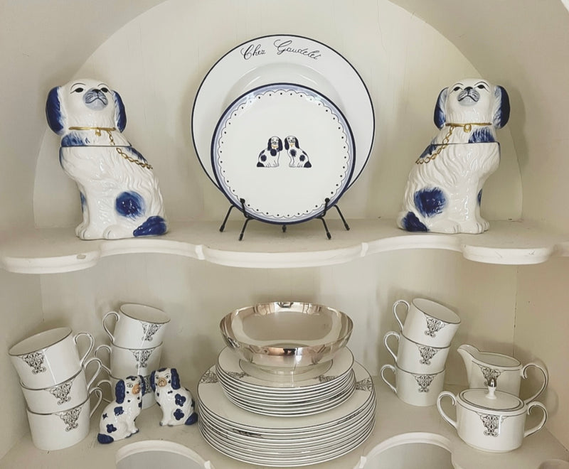 Blue 'Staffordshire Dogs' Plate image 2