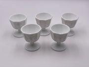 Vintage 'Paneled Grape' Parfait Cup in 'Milk Glass' image 1