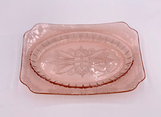 Vintage 'Poinsettia’ Serving Platter in 'Pink' image 0