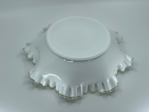 Vintage 'Silver Crest' Ruffled Bowl image 1
