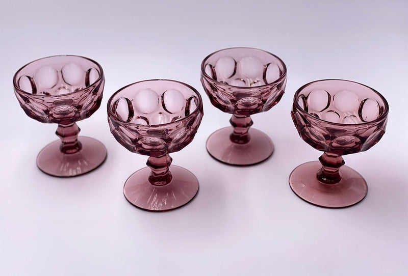 Vintage 'Provincial' Champagne Coupe in 'Amethyst' image 1