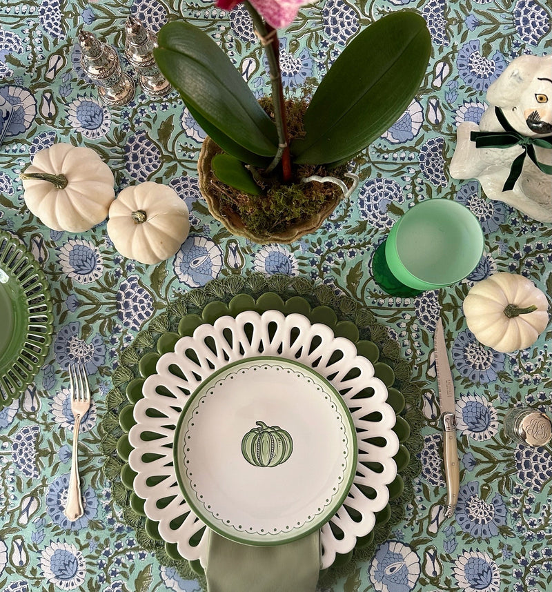 Green 'Pumpkin' Plate